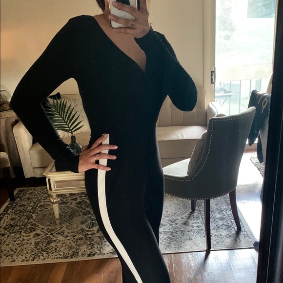 Derek Heart Pants - New Derek Heart black and white stripe Jumpsuit